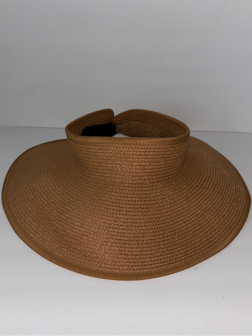 Furtalk Brown Wide Brim Visor Sun Hat